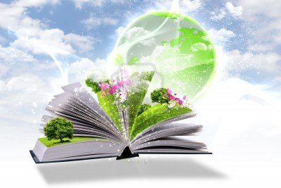 10525508-libro-abierto-con-el-mundo-de-la-naturaleza-verde-saliendo-de-sus-paginas